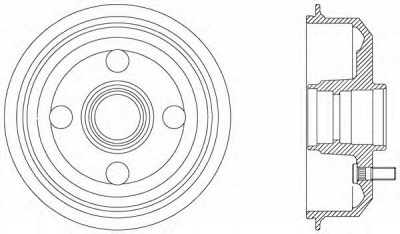 OPEN PARTS bad901640 -  Тормозной барабан